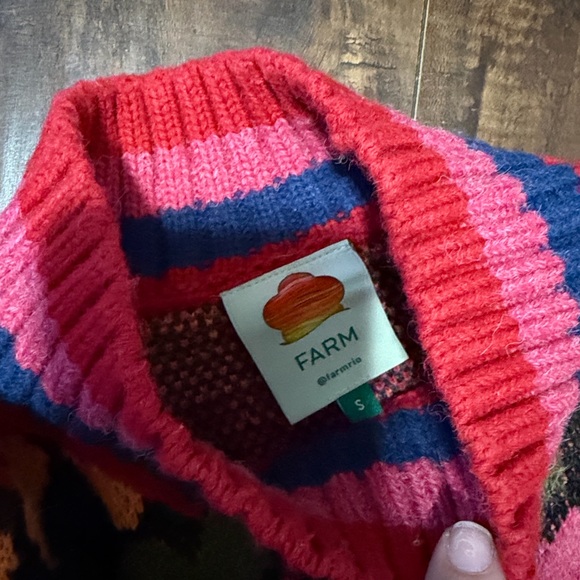 Farm Colorful Heart Pattern Sweater - Picture 4 of 4